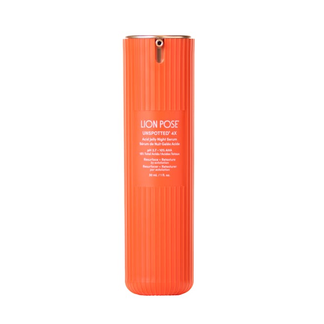 lion pose Unspotted 4X Acid Jelly Night Serum