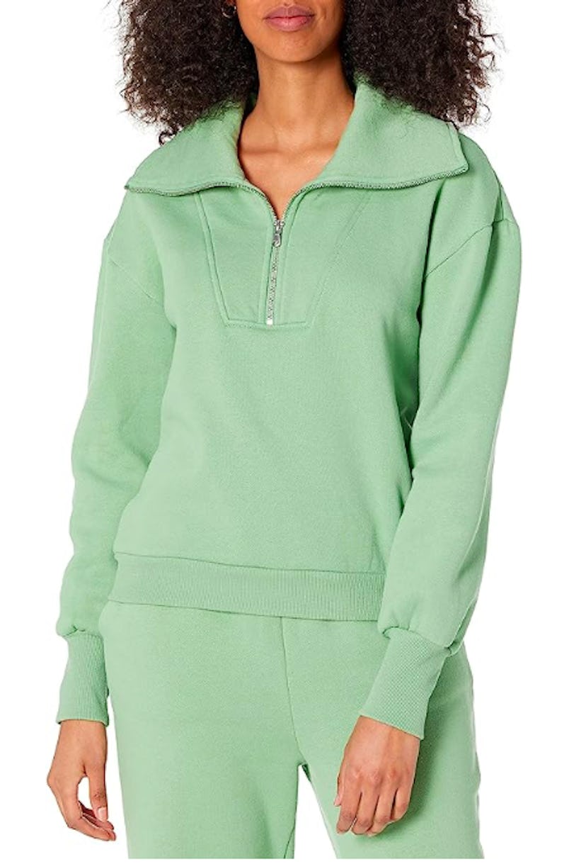 The Drop Half Zip Fleece Sweatshirt