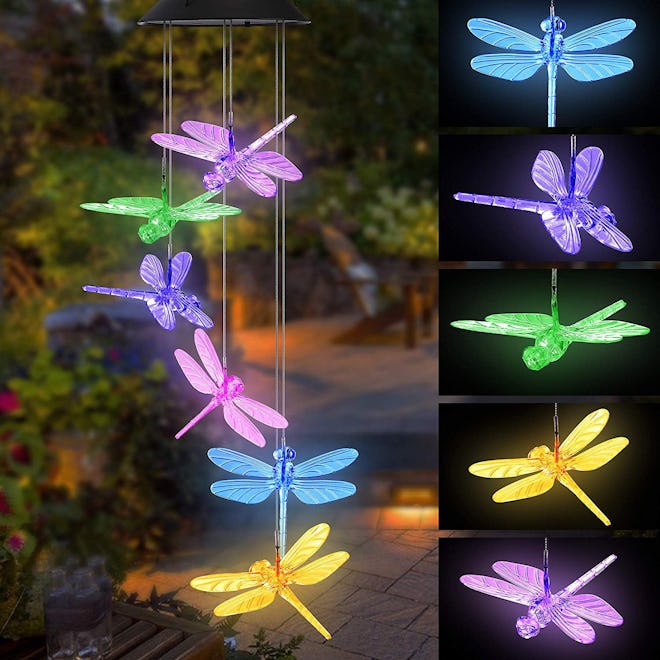 Color Changing Dragonfly Wind Chime 
