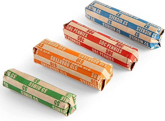 L LIKED Bundle Flat Striped Coin Wrappers (100 Assorted)