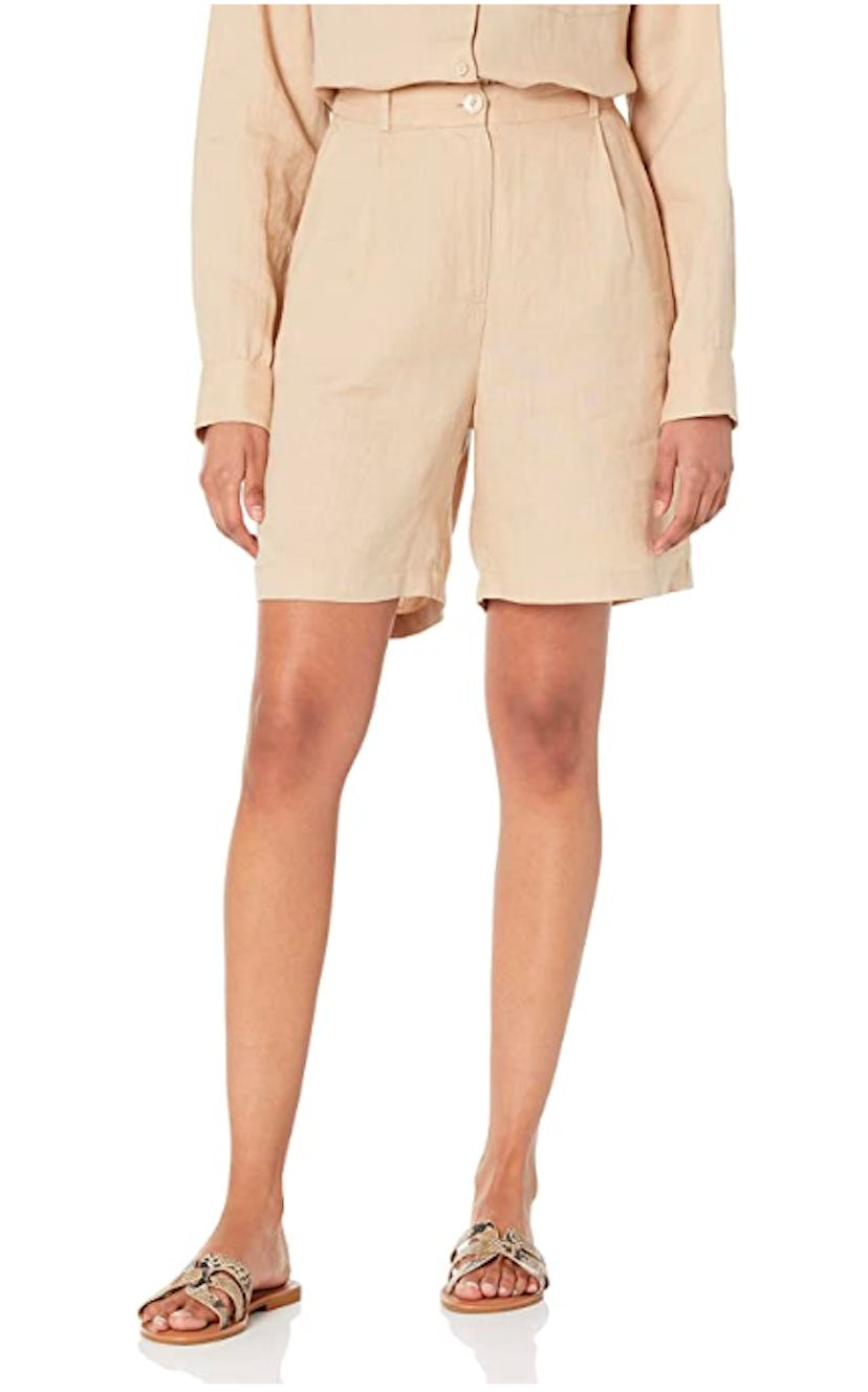 The Drop Long Linen Shorts