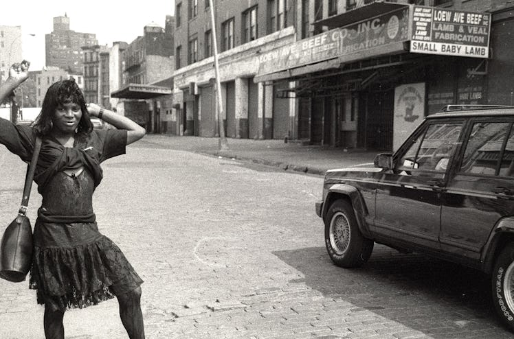 A trans sex worker on the stroll (1980s)