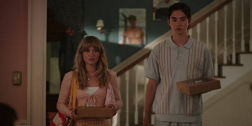 Rain Spencer and Sean Kaufman on ‘The Summer I Turned Pretty.’ Photo via Prime Video