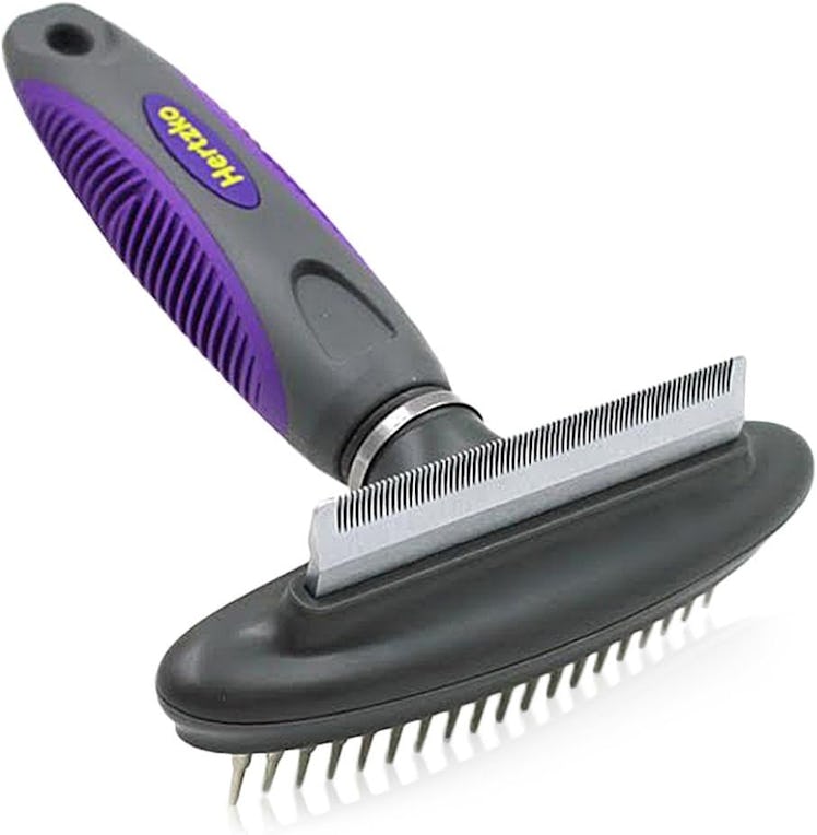 Hertzko Dog & Cat Comb and Deshedding Tool 