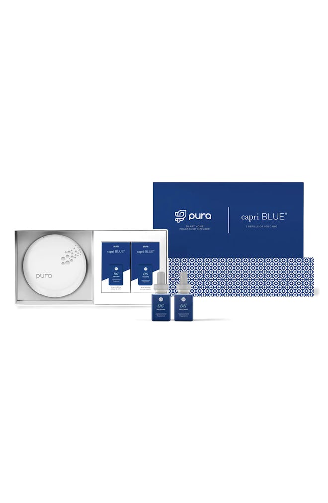 x Capri Blue Smart Home Diffuser & 4 Fragrance Refills Set