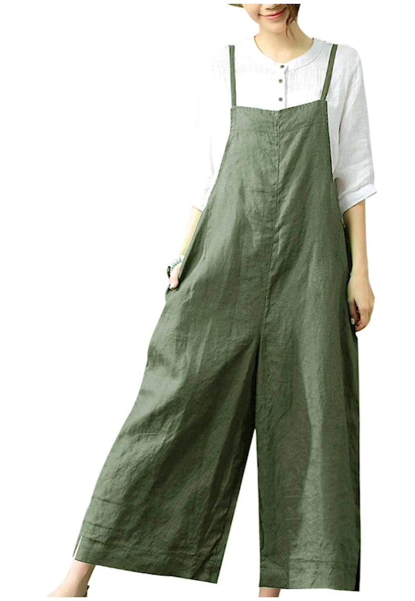YESNO Wide Leg Overalls