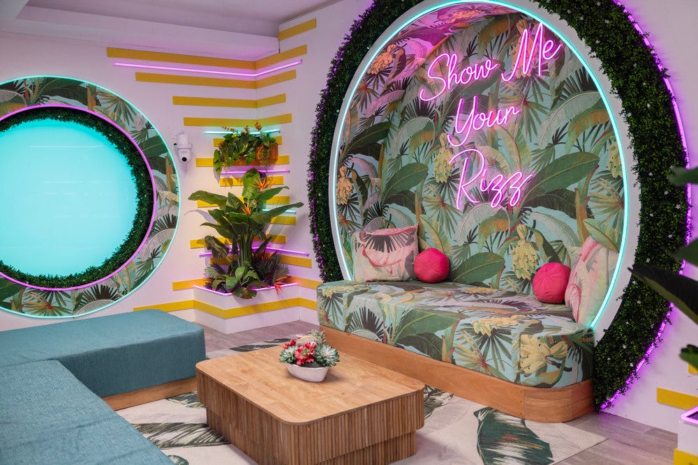 The Vibe Check in the &lsquo;Love Island USA&rsquo; Season 5 villa in Fiji, via Peacock&rsquo;s press site