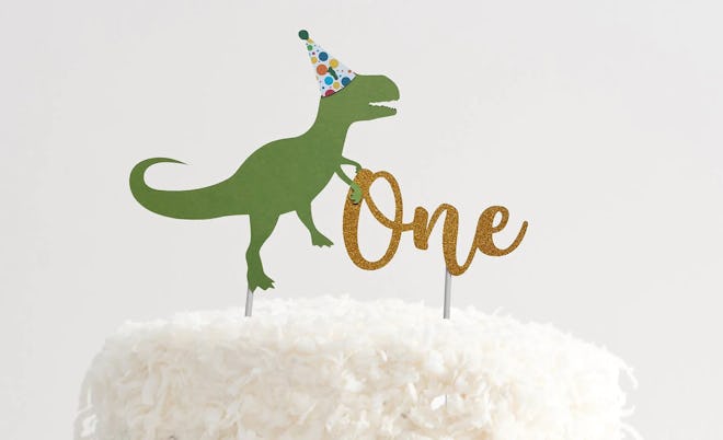 Dinosaur Birthday Cake topper, perfect for a dinosaur birthday party