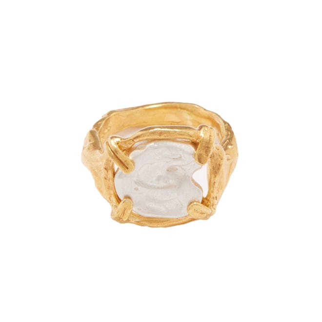 Alighieri The Gilded Frame 24KT Gold-Plated Ring