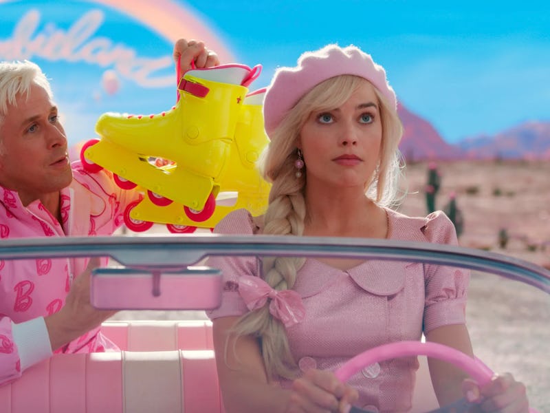 Ryan Gosling as Ken and Margot Robbie as Barbie in 2023's 'Barbie'