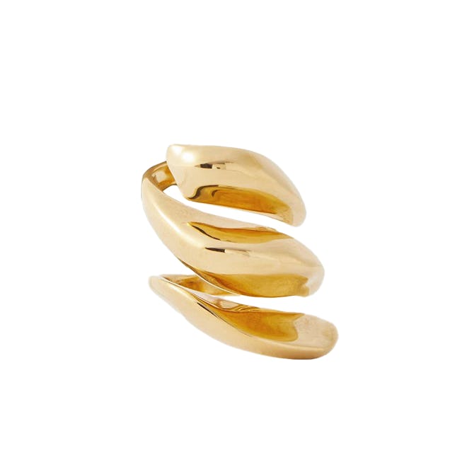 Alexander McQueen Gold-Tone Ring