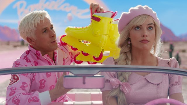 Ryan Gosling and Margot Robbie star as Ken and Barbie in the new 'Barbie' film.