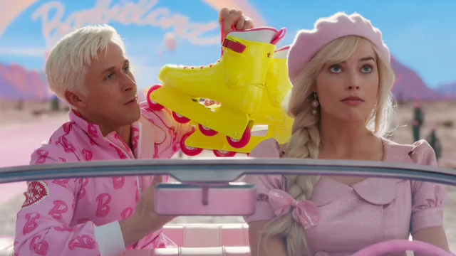 Ryan Gosling and Margot Robbie star as Ken and Barbie in the new 'Barbie' film.