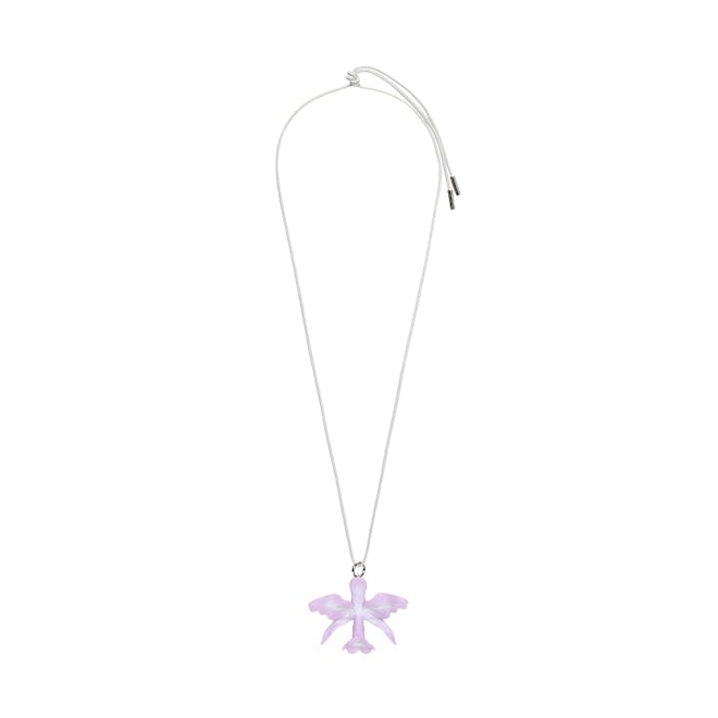 Loewe Maruja Mallo Orchid Necklace in Varnished Metal