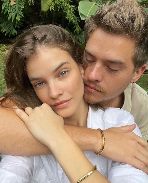 Model Barbara Palvin Ties Knot With Dylan Sprouse In Vivienne Westwood Dress.  Details Inside