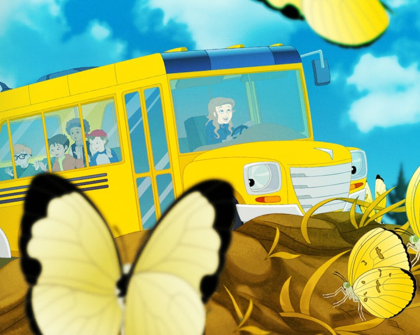 a still from The Magic School Bus Rides Again, a great TV show about school for kids.
