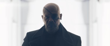 Samuel L. Jackson wears an eye patch as Nick Fury in 'Secret Invasion'