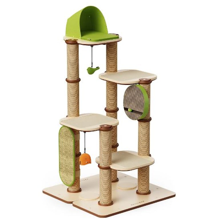 The Castle cat tree is great for creating long cat walls and accommodating multi-cat households.