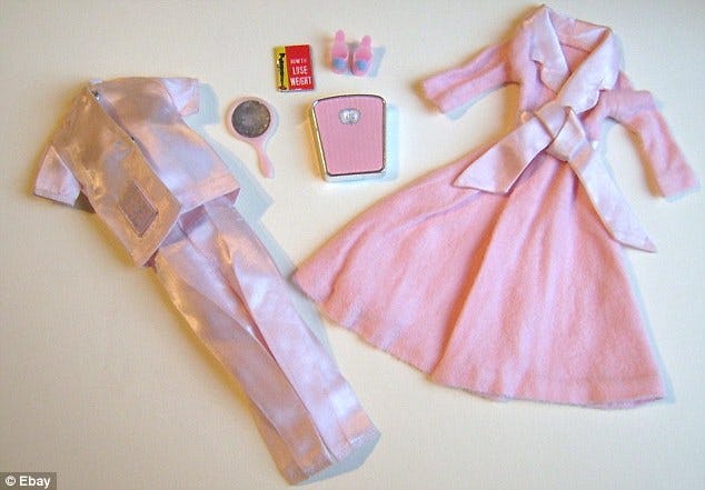 Slumber Party Barbie doll set.