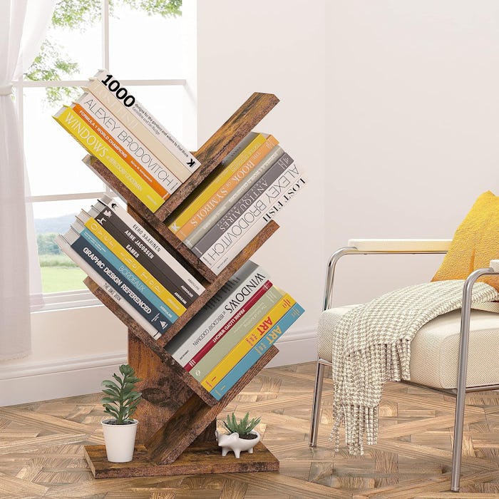 Hoctieon 4 Tier Tree Bookshelf