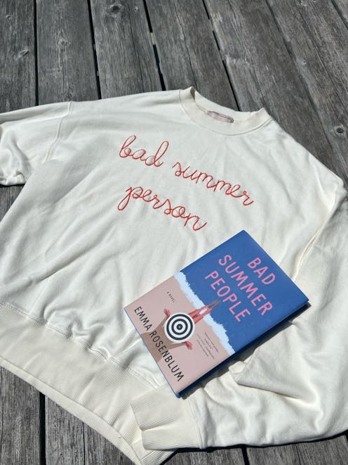 Lingua Franca's "bad summer person" sweatshirt