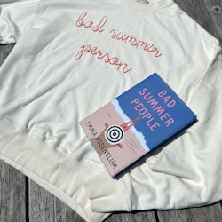 Lingua Franca's "bad summer person" sweatshirt