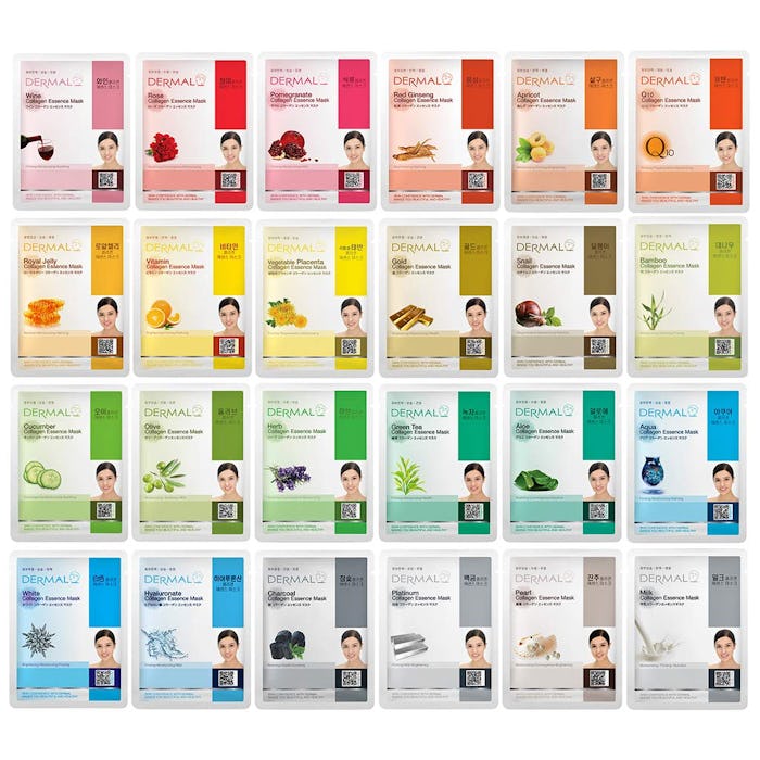 DERMAL Collagen Essence Sheet Masks (24-Pack)