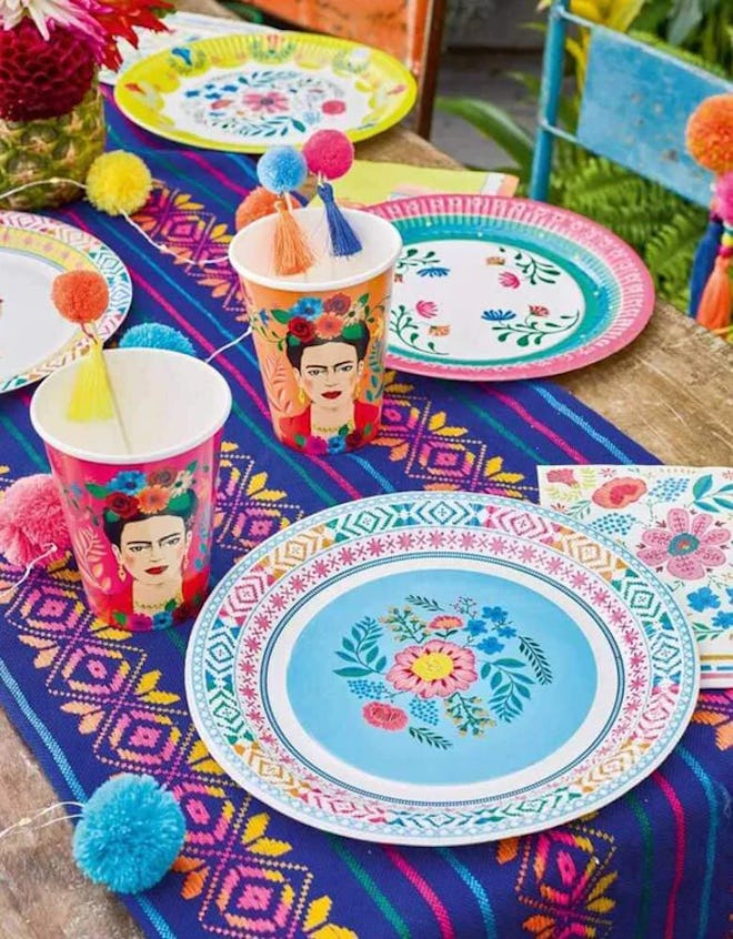 Boho Fiesta Floral Plates, a perfect fit for your encanto birthday party decorations