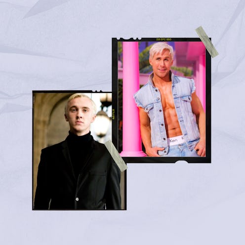Tom Felton as Draco Malfoy in 'Harry Potter' anf Ryan Gosling as Ken in 'Barbie.'