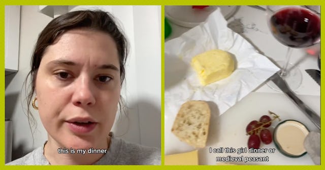TikToker Olivia Maher coined the viral phrase "girl dinner."