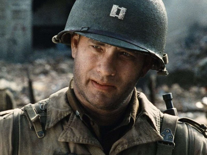 Tom Hanks as Captain John H. Miller in 'Saving Private Ryan'