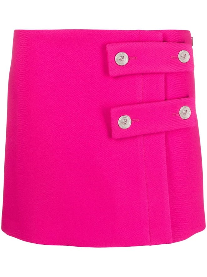Versace Low-Rise Buttoned Skirt