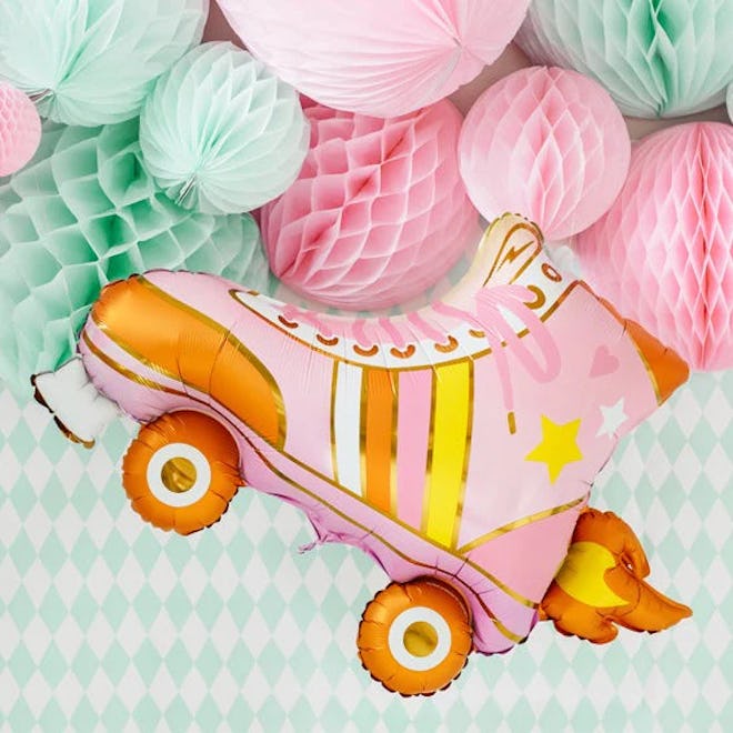 Roller Skate Foil Balloon, a perfect addition to 70s birthday party decorations