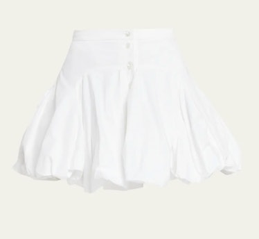 white bubble skirt