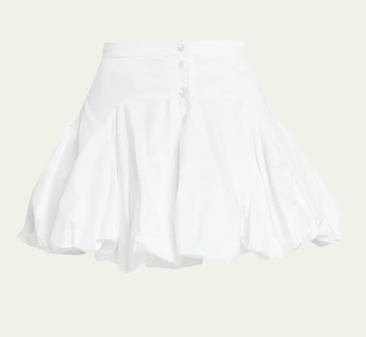 white bubble skirt