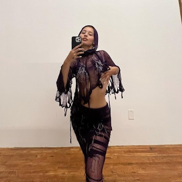 Alexa Demie Goes Sheer and Shredded in a Two-Piece Set