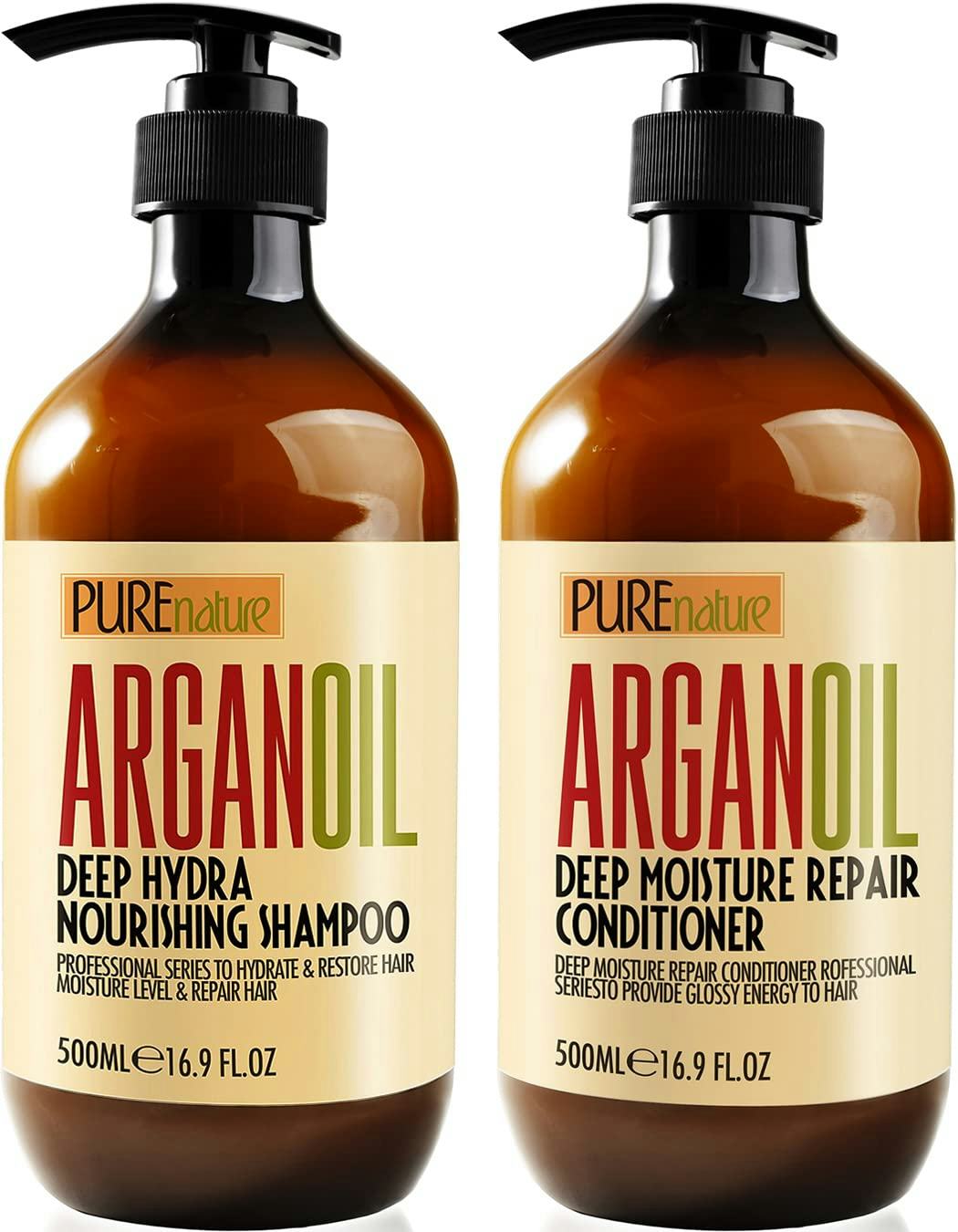 PURE NATURE Argan Oil Shampoo and Conditioner Set
