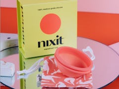 nixit menstrual cup with fabric case