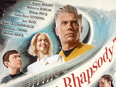 The poster for 'Star Trek: Strange New Worlds' musical episode, "Subspace Rhapsody."