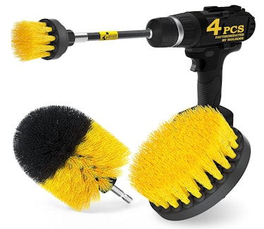 Holikme Power Drill Scrubber Brushes (4-Piece Set)
