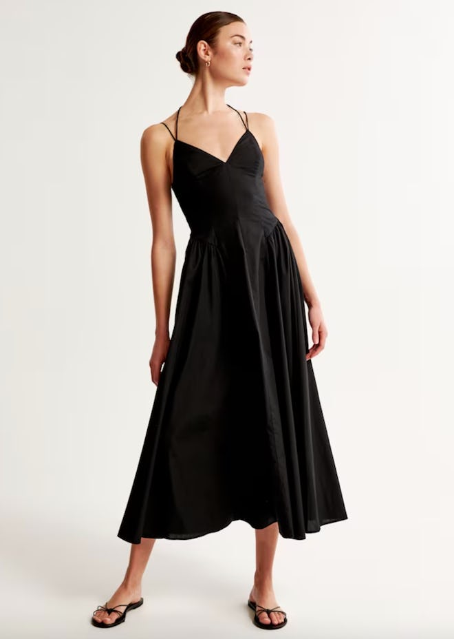 Strappy Drop-Waist Maxi Dress