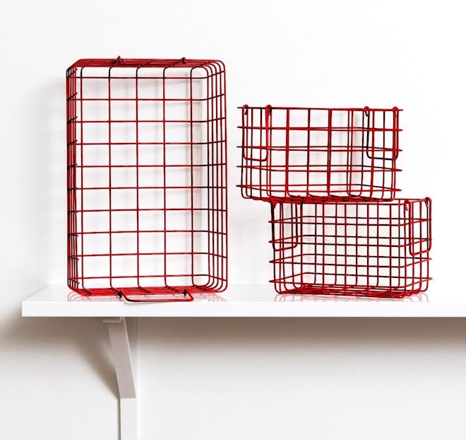 The Baskets in Poppy (Set of 3)