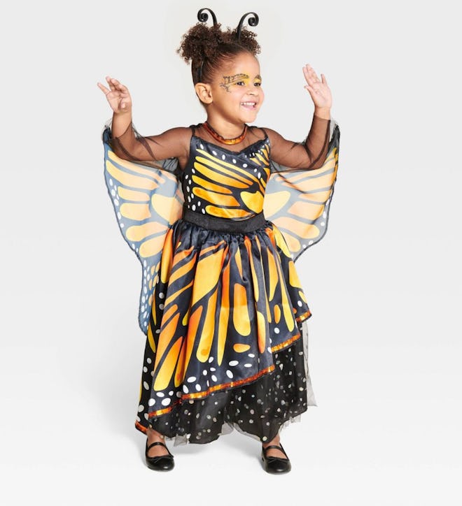 Toddler Monarch Butterfly Halloween Costume Dress with Headpiece - Hyde & EEK! Boutique™