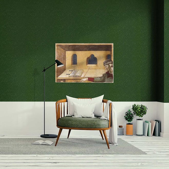 Abyssaly Dark Green Peel and Stick Wallpaper 