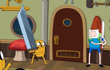 Finn and Jake in Adventure Time.