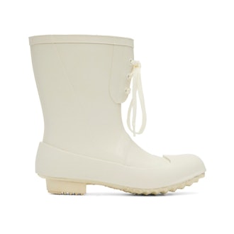 Undercover White Rain Boots