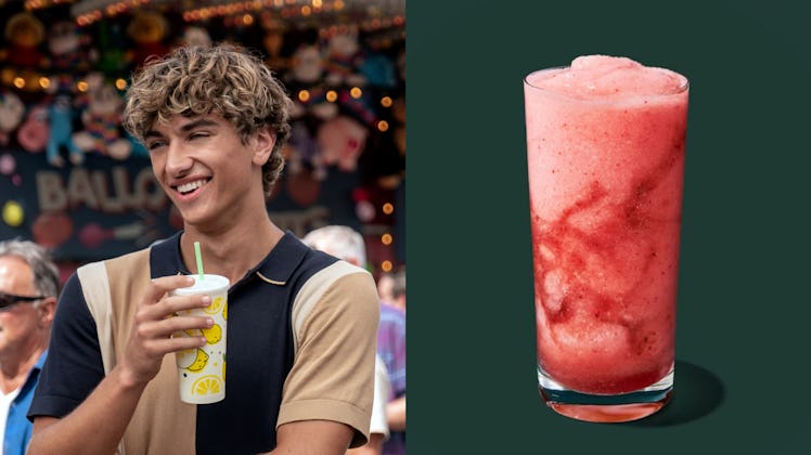 Jeremiah from 'The Summer I Turned Pretty' would order Starbucks' Frozen Strawberry Acai Refresher L...