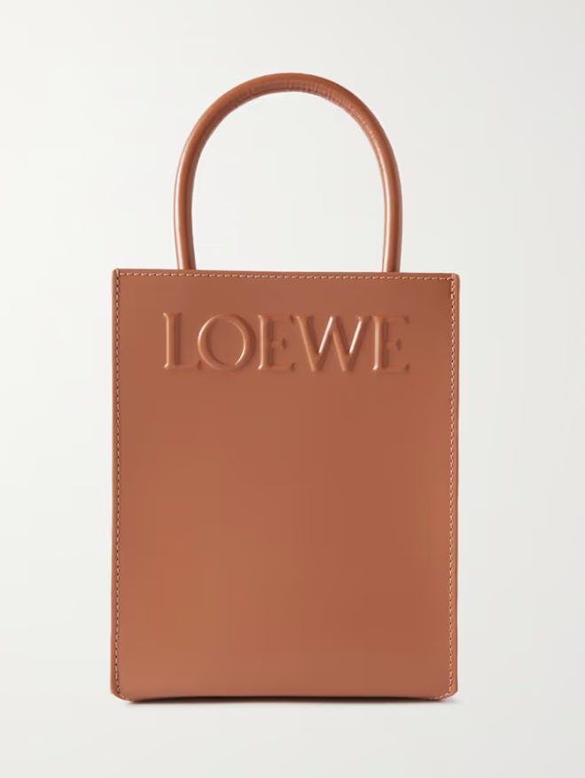 Loewe Embossed Leather Tote