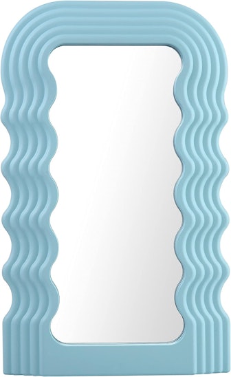 Tstarer Light Blue Wave Vanity Mirror