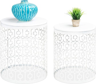 Best Choice Products Metal Accent Table, Set of 2